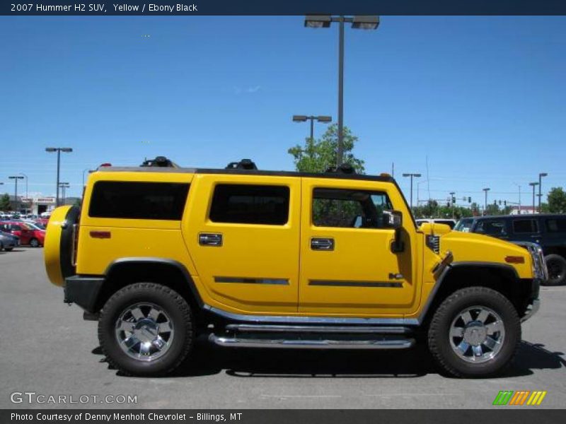 Yellow / Ebony Black 2007 Hummer H2 SUV