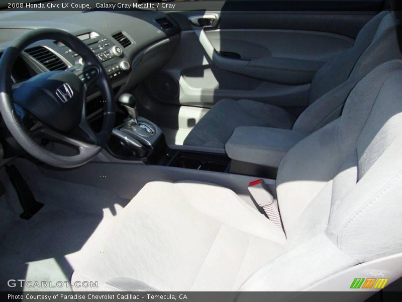 Galaxy Gray Metallic / Gray 2008 Honda Civic LX Coupe