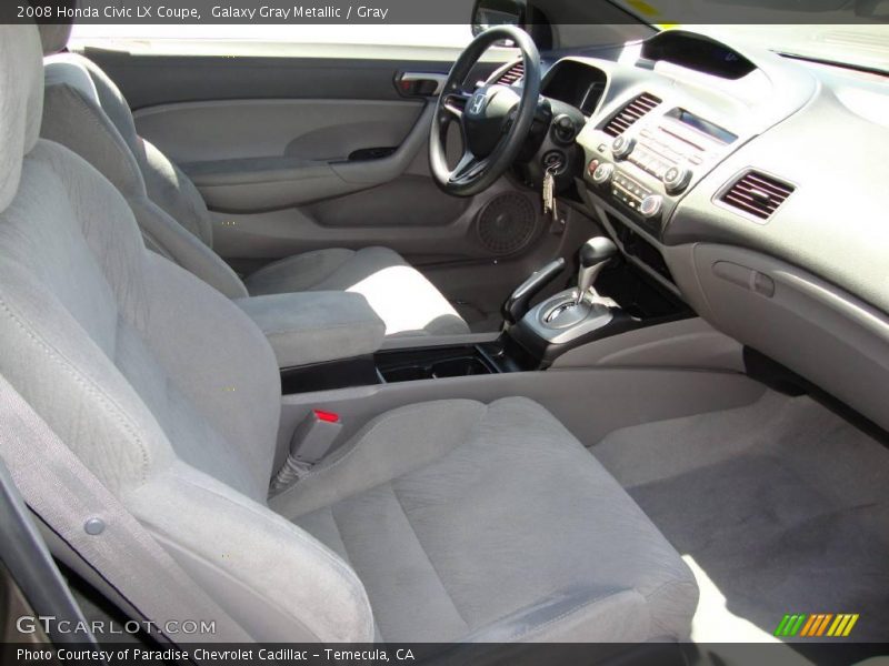 Galaxy Gray Metallic / Gray 2008 Honda Civic LX Coupe