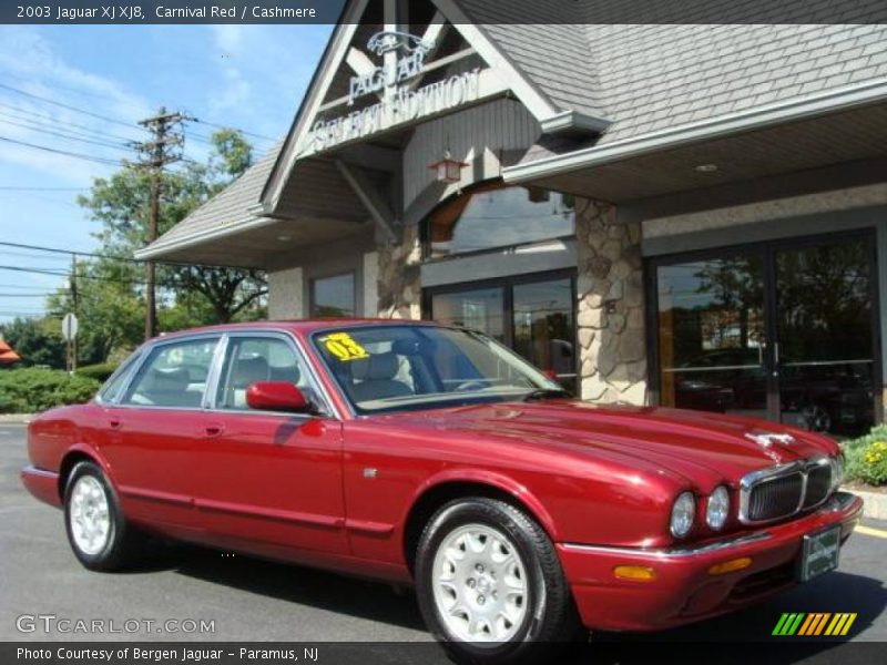 Carnival Red / Cashmere 2003 Jaguar XJ XJ8
