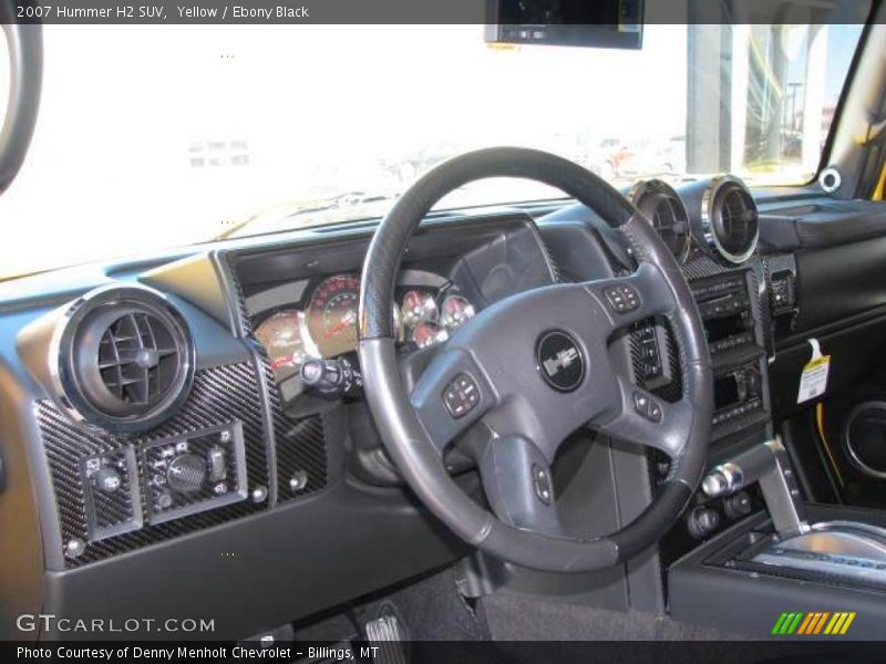Yellow / Ebony Black 2007 Hummer H2 SUV