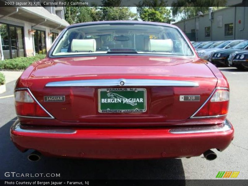 Carnival Red / Cashmere 2003 Jaguar XJ XJ8