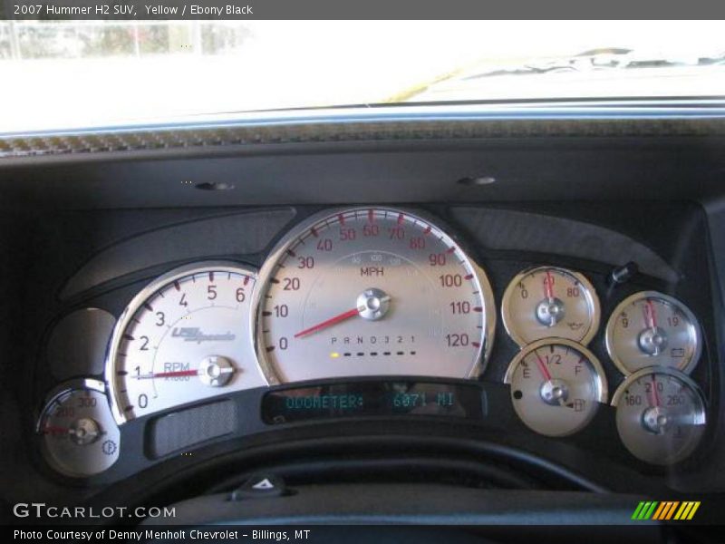 Yellow / Ebony Black 2007 Hummer H2 SUV
