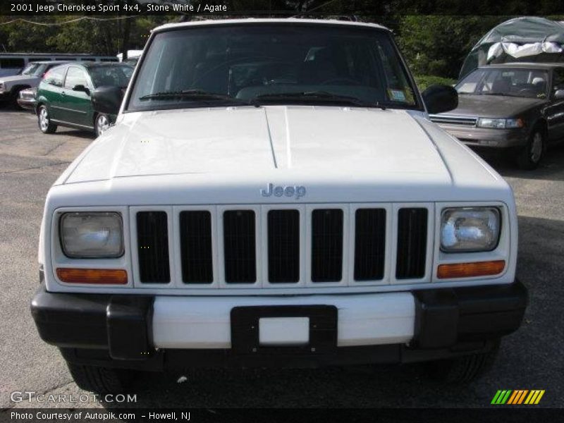 Stone White / Agate 2001 Jeep Cherokee Sport 4x4
