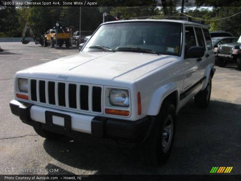 Stone White / Agate 2001 Jeep Cherokee Sport 4x4