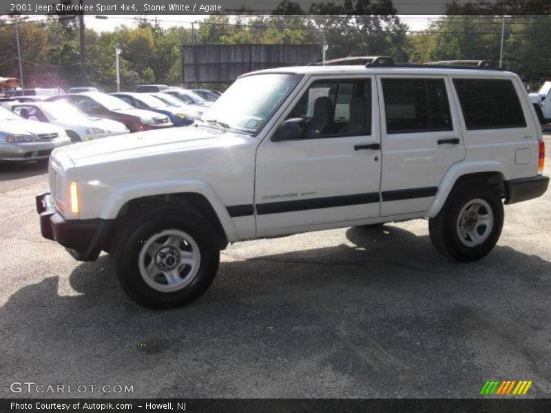 Stone White / Agate 2001 Jeep Cherokee Sport 4x4