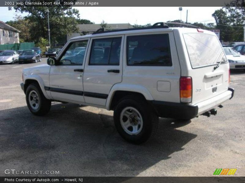 Stone White / Agate 2001 Jeep Cherokee Sport 4x4