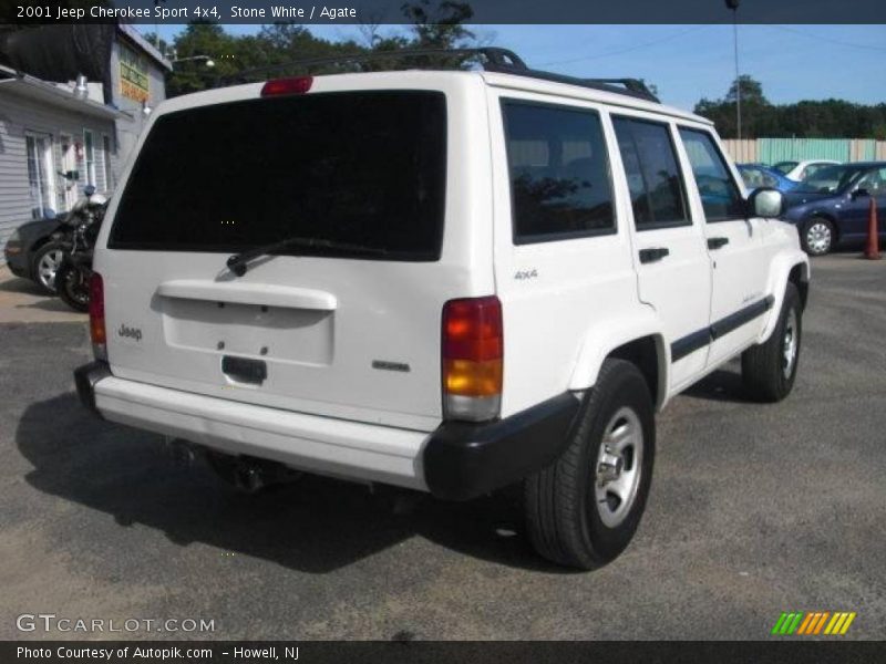 Stone White / Agate 2001 Jeep Cherokee Sport 4x4
