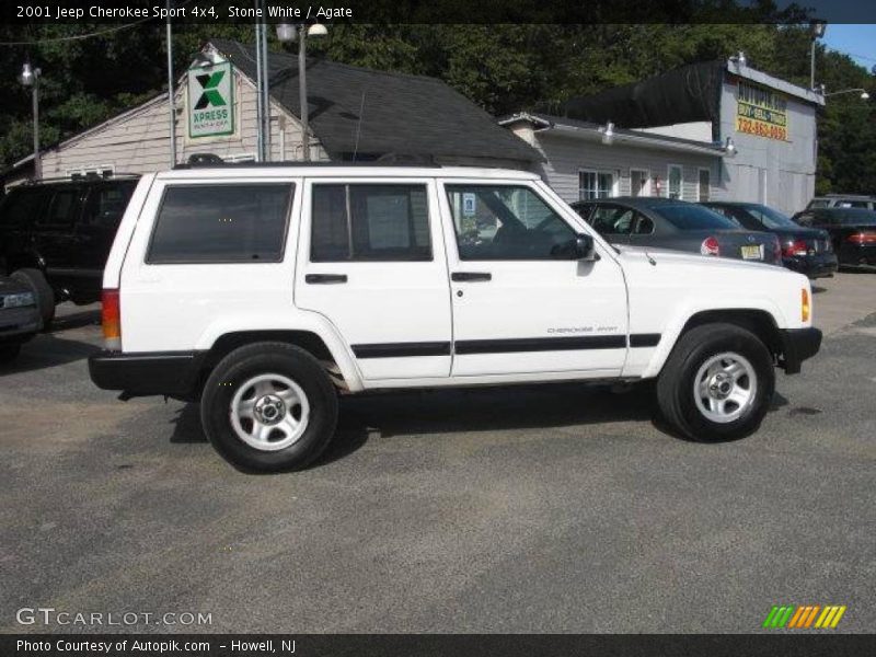 Stone White / Agate 2001 Jeep Cherokee Sport 4x4