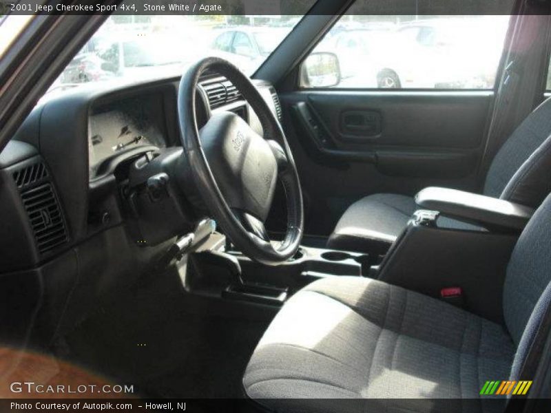Stone White / Agate 2001 Jeep Cherokee Sport 4x4
