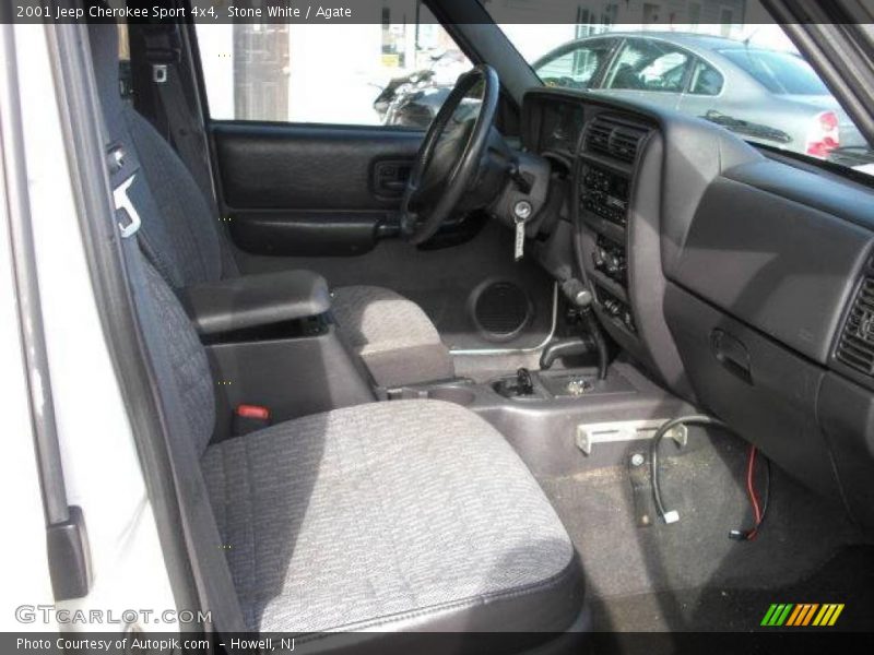 Stone White / Agate 2001 Jeep Cherokee Sport 4x4