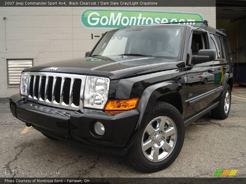 Black Clearcoat / Dark Slate Gray/Light Graystone 2007 Jeep Commander Sport 4x4