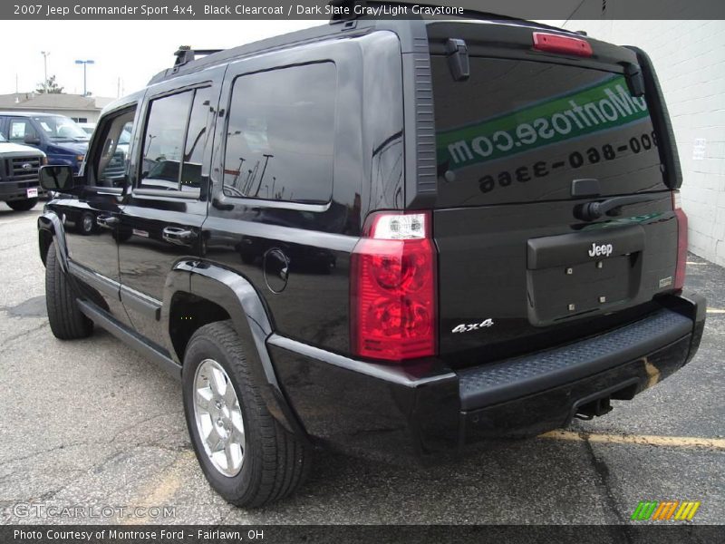 Black Clearcoat / Dark Slate Gray/Light Graystone 2007 Jeep Commander Sport 4x4