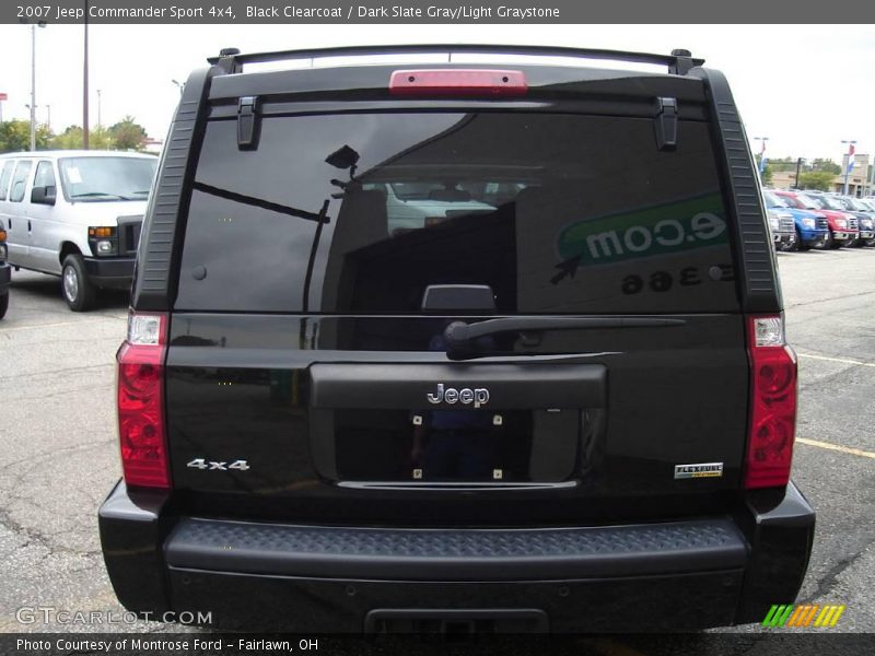 Black Clearcoat / Dark Slate Gray/Light Graystone 2007 Jeep Commander Sport 4x4