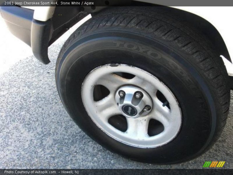 Stone White / Agate 2001 Jeep Cherokee Sport 4x4