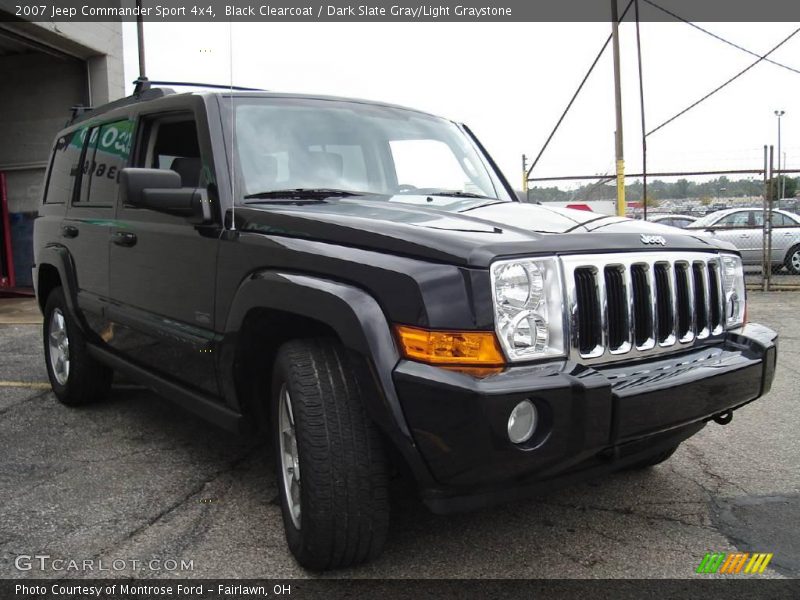 Black Clearcoat / Dark Slate Gray/Light Graystone 2007 Jeep Commander Sport 4x4