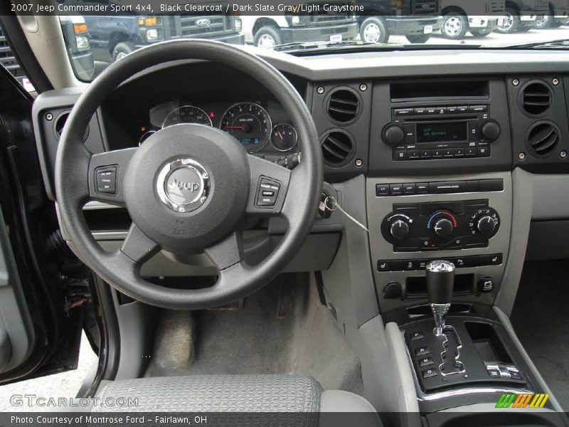Black Clearcoat / Dark Slate Gray/Light Graystone 2007 Jeep Commander Sport 4x4