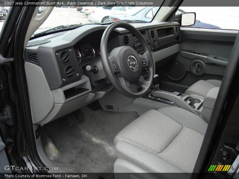 Black Clearcoat / Dark Slate Gray/Light Graystone 2007 Jeep Commander Sport 4x4