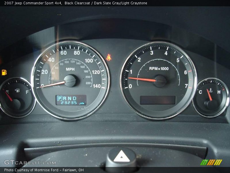 Black Clearcoat / Dark Slate Gray/Light Graystone 2007 Jeep Commander Sport 4x4