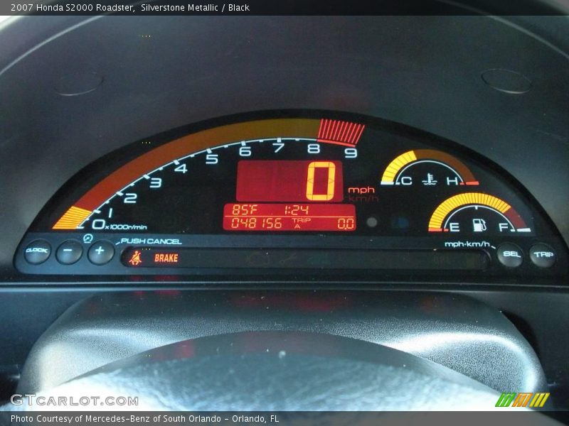 Silverstone Metallic / Black 2007 Honda S2000 Roadster