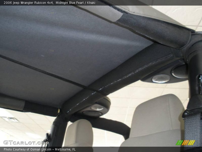 Midnight Blue Pearl / Khaki 2006 Jeep Wrangler Rubicon 4x4