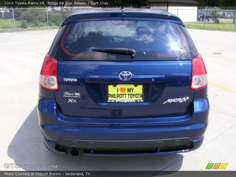 Indigo Ink Blue Metallic / Dark Gray 2003 Toyota Matrix XR