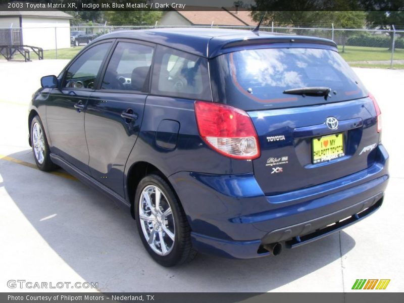 Indigo Ink Blue Metallic / Dark Gray 2003 Toyota Matrix XR
