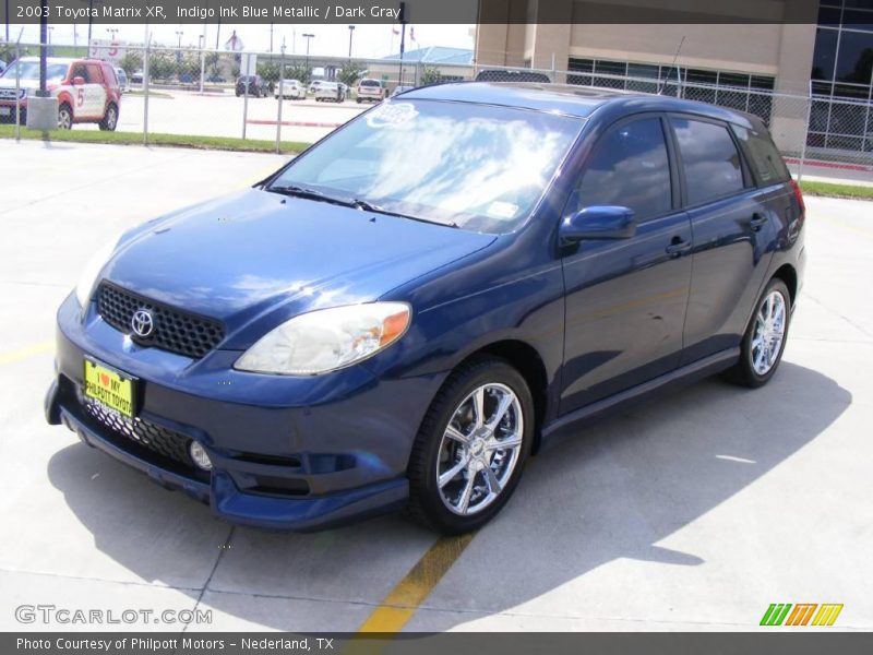 Indigo Ink Blue Metallic / Dark Gray 2003 Toyota Matrix XR