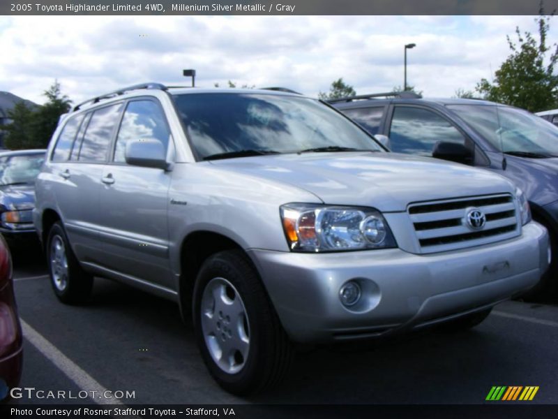 Millenium Silver Metallic / Gray 2005 Toyota Highlander Limited 4WD