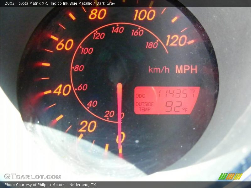 Indigo Ink Blue Metallic / Dark Gray 2003 Toyota Matrix XR