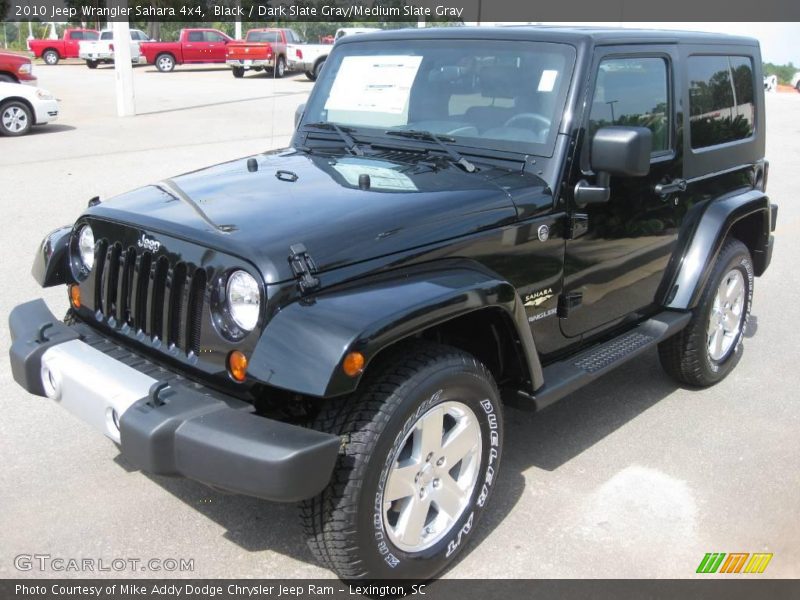 Black / Dark Slate Gray/Medium Slate Gray 2010 Jeep Wrangler Sahara 4x4