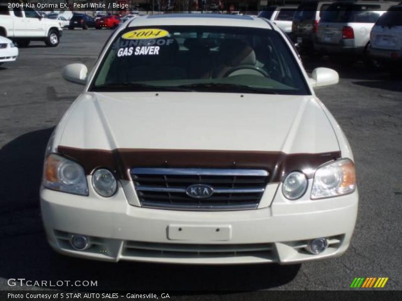 Pearl White / Beige 2004 Kia Optima EX