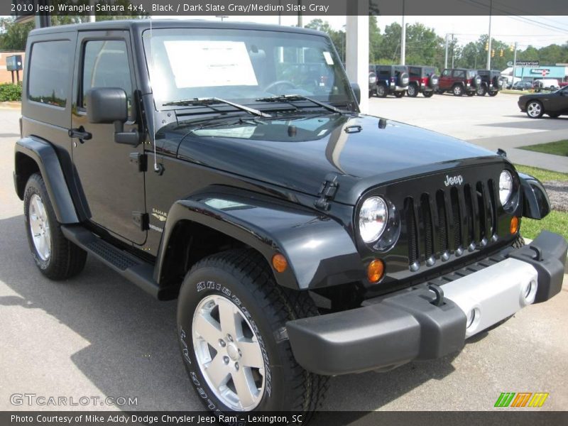Black / Dark Slate Gray/Medium Slate Gray 2010 Jeep Wrangler Sahara 4x4