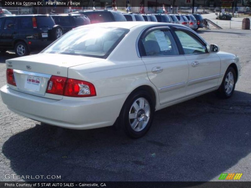 Pearl White / Beige 2004 Kia Optima EX