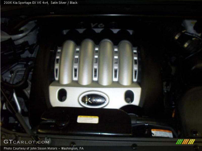 Satin Silver / Black 2006 Kia Sportage EX V6 4x4