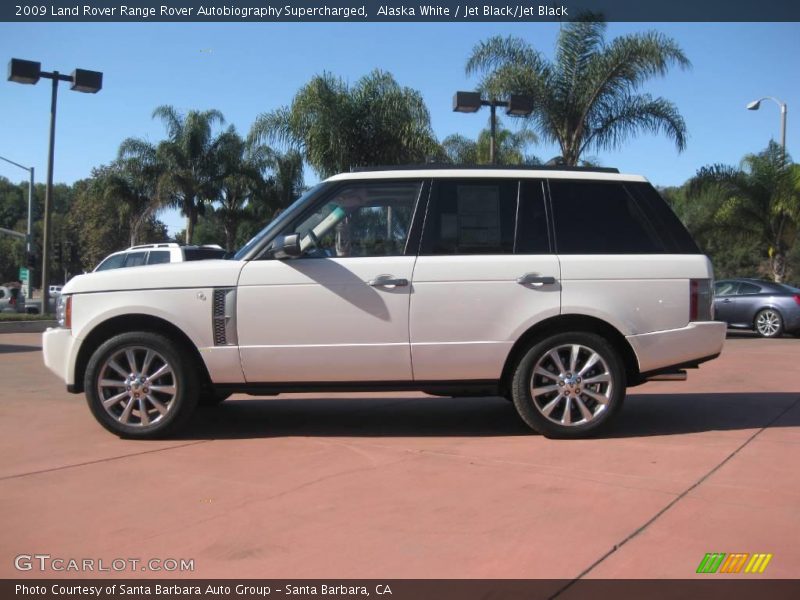 Alaska White / Jet Black/Jet Black 2009 Land Rover Range Rover Autobiography Supercharged