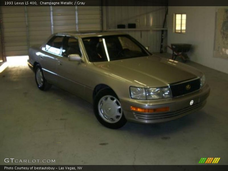 Champagne Metallic / Gray 1993 Lexus LS 400