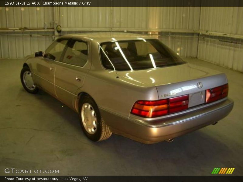 Champagne Metallic / Gray 1993 Lexus LS 400
