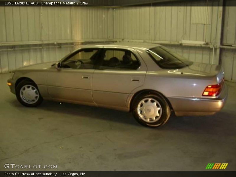Champagne Metallic / Gray 1993 Lexus LS 400
