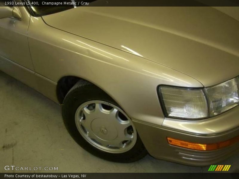 Champagne Metallic / Gray 1993 Lexus LS 400