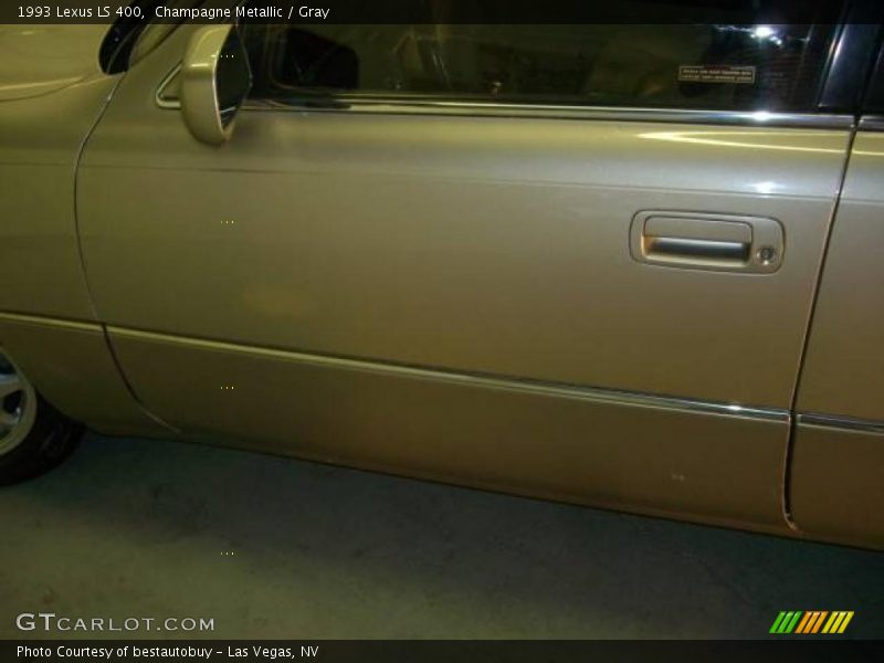 Champagne Metallic / Gray 1993 Lexus LS 400