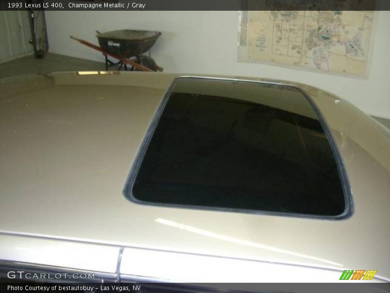 Champagne Metallic / Gray 1993 Lexus LS 400