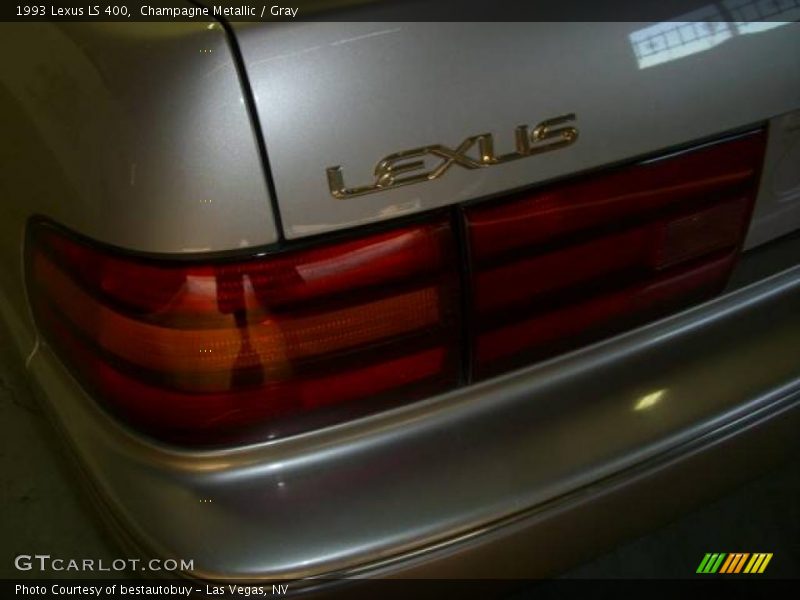 Champagne Metallic / Gray 1993 Lexus LS 400