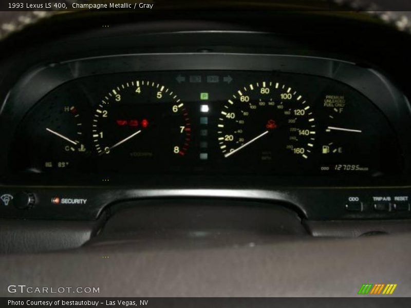 Champagne Metallic / Gray 1993 Lexus LS 400