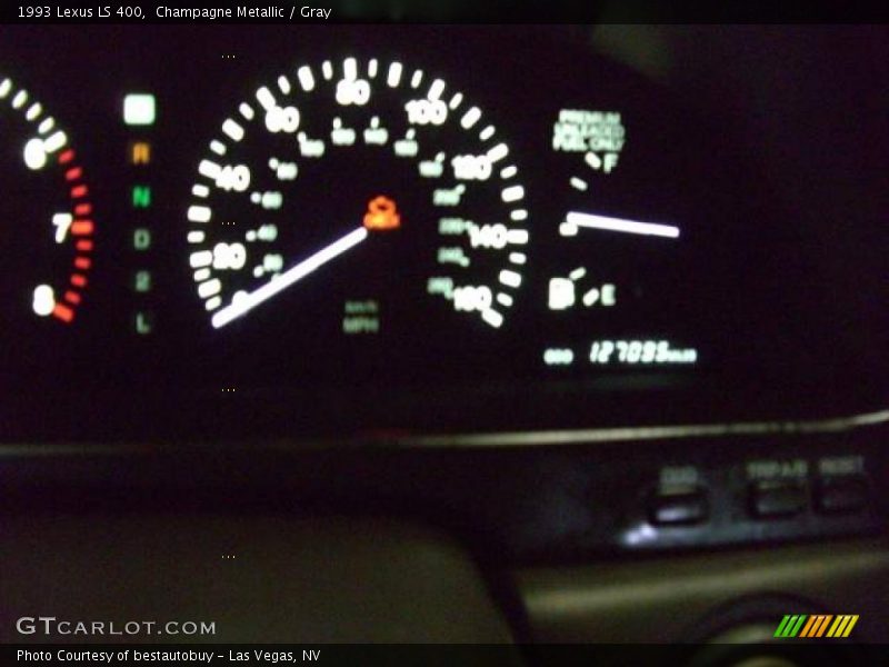 Champagne Metallic / Gray 1993 Lexus LS 400