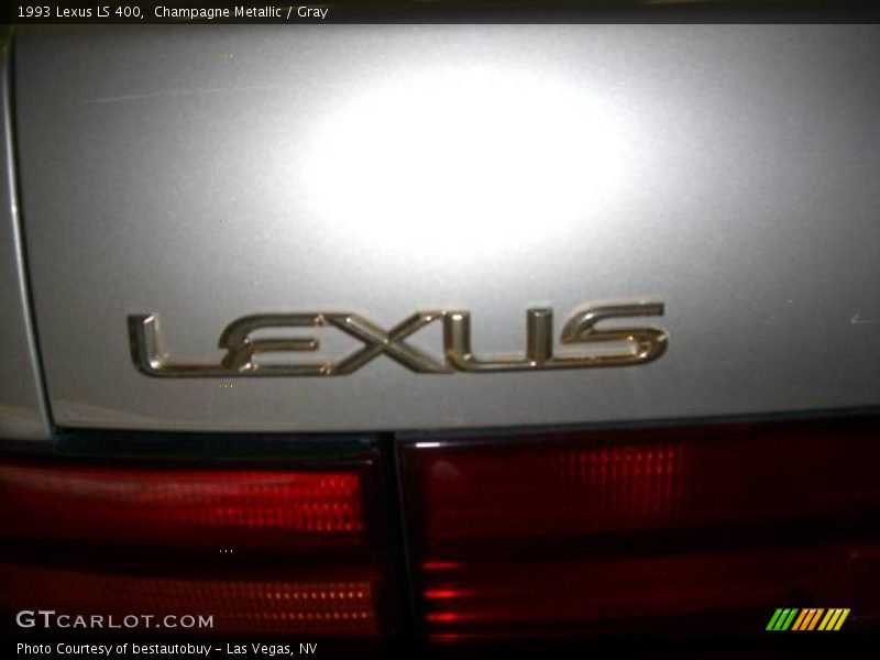 Champagne Metallic / Gray 1993 Lexus LS 400