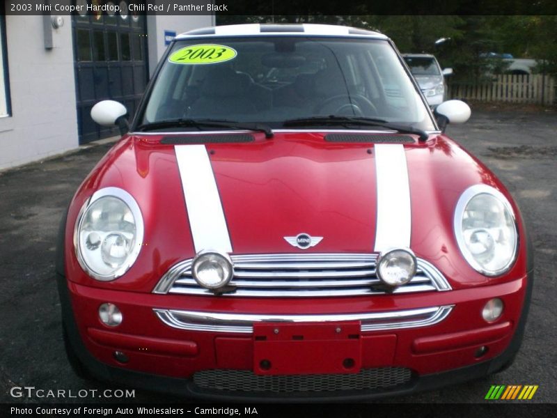 Chili Red / Panther Black 2003 Mini Cooper Hardtop