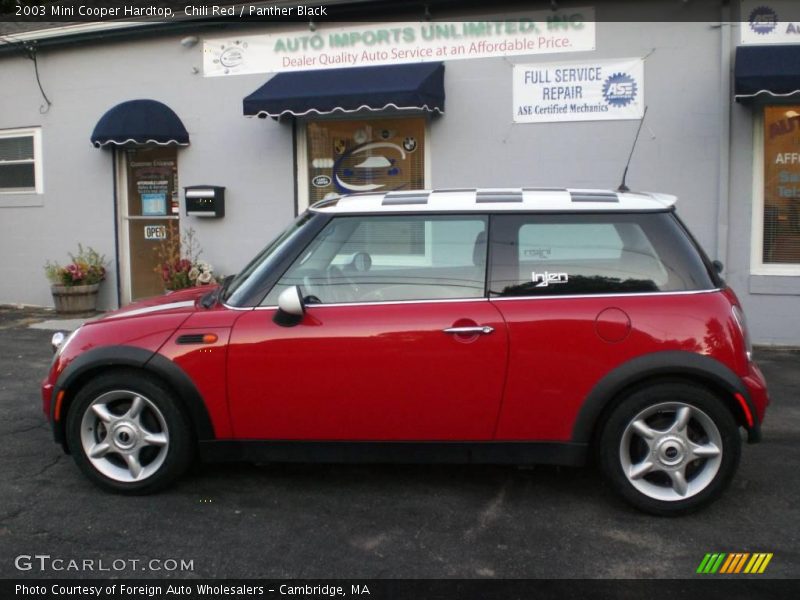Chili Red / Panther Black 2003 Mini Cooper Hardtop