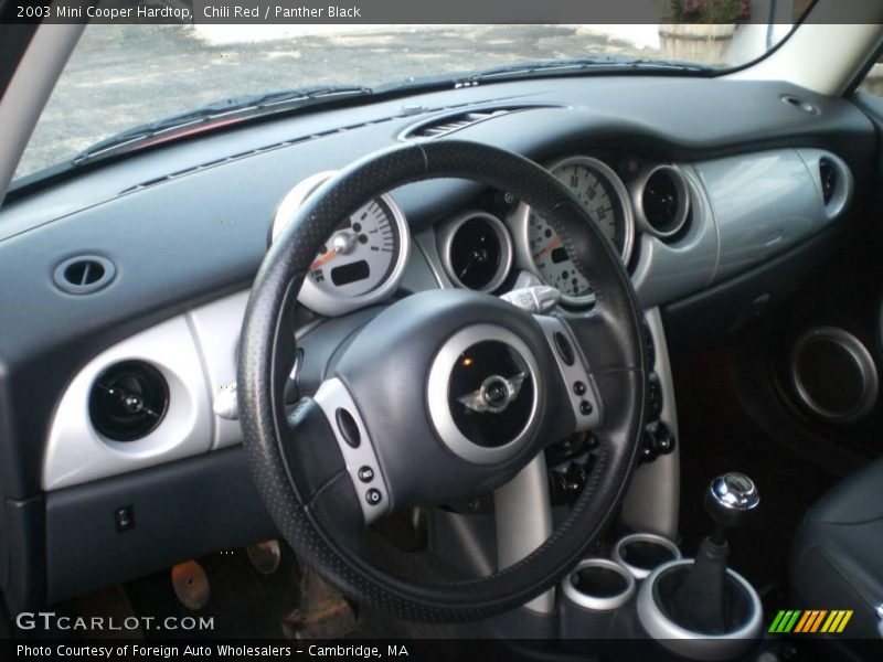 Chili Red / Panther Black 2003 Mini Cooper Hardtop