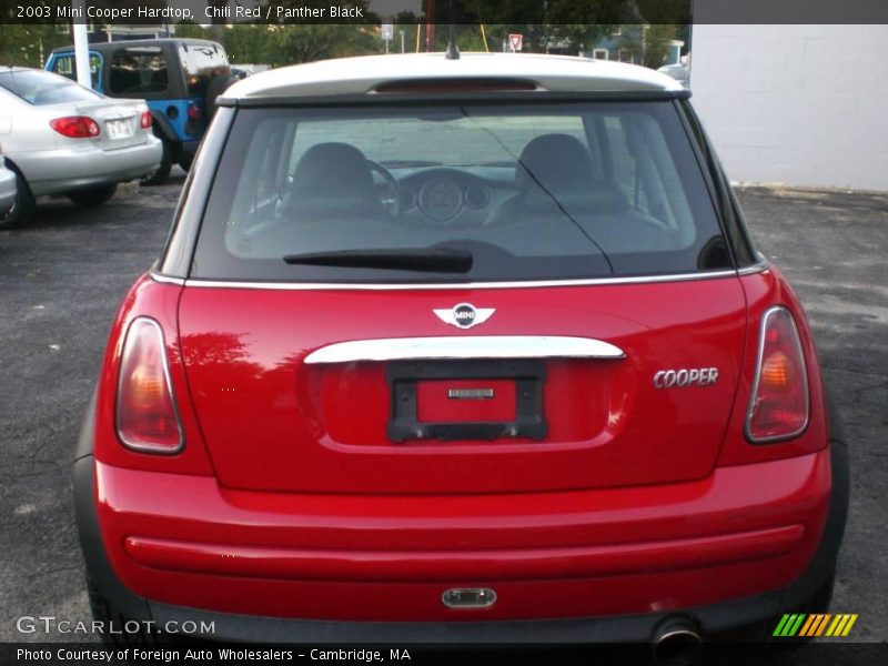 Chili Red / Panther Black 2003 Mini Cooper Hardtop